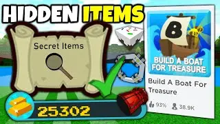 CUSTOM SECRET ITEM QUEST!! | Build a boat for Treasure ROBLOX