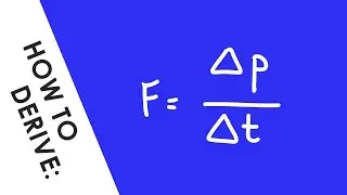 How to Derive Newton's 2nd Law Quickly - A Level Physics