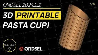 😋 Design A 3D PRINTABLE Pasta Cup - Ondsel Tutorial - FreeCAD Polar Pattern