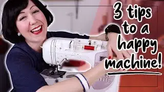 3 WAYS TO LOOK AFTER YOUR SEWING MACHINE! (that dont include being a mechanic) #happysewingmachine