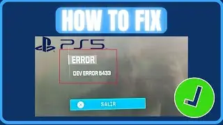 Fix MW3 Dev Error 5433 on PS5 (New) | Fix Warzone Dev Error 5433 on PS5