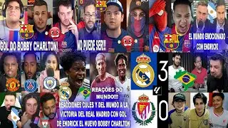 REACCIONES CULÉS Y DEL MUNDO AL REAL MADRID 3-0 VALLADOLID CON GOL DE ENDRICK - REAÇÕES DO MUNDO