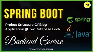 01-Project Structure of Blog Application || How database looks|| Blog App in Springboot