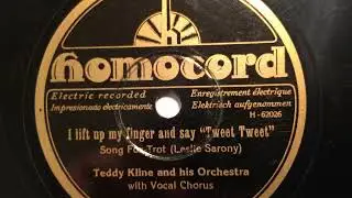 Teddy Kline Orchestra, Two Jazzers, I lift up my finger, Foxtrot, Berlin, 1929
