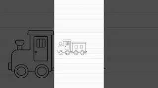 How to draw a train #shorts #traindrawing