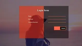 Login form in Html and CSS