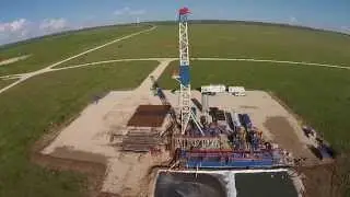 Patriot Energy Drilling Rig Footage with Aerial Shots