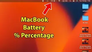 How to show battery percentage on macbook ventura