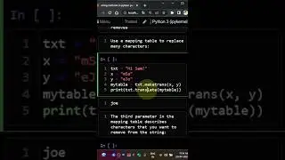 maketrans translate string method python tamil #python #shorts