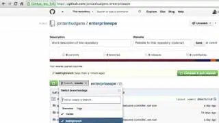 Creating a git branch