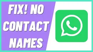 How To Fix Whatsapp Not Showing Contact Names