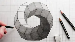 How to Draw a 3D Impossible Toroidal Polyhedron: Narrated Step-by-Step