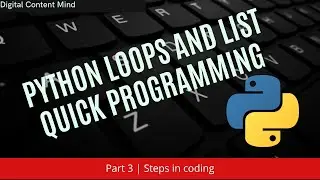 Python Basic Loops and List Tutorial(Python Tutorial 2021)
