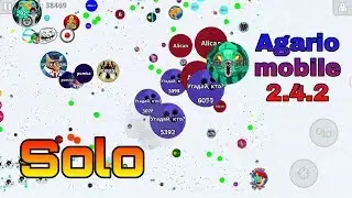 Revenge SOLO + best moments/Agario mobile/ Отомстил макросникам в соло😀