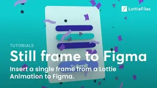 How to add a single frame as an SVG from the LottieFiles library into UI on Figma