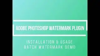 Watermark photos in batch in Adobe Photoshop CS5/CS6