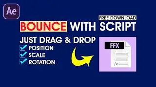 After Effects Tutorial: Simple Bounce Text & Logo with Script