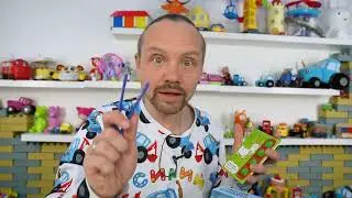 Огород Синего трактора - Поиграйка Распаковка с Егором - Учим овощи