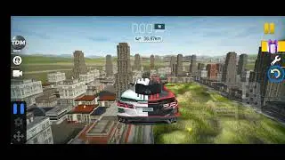 всем привет научился летать в игре extreme car driving semulator