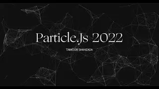 Particle Animation and Effect using particle.js in 5 minutes