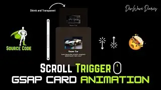 Amazing GSAP Card Animation with ScrollTrigger | GSAP ScrollTrigger | GSAP Animated Website