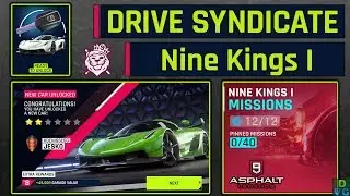 Asphalt 9 - Drive Syndicate | Nine Kings I - All 12 Missions Completed ( Jesko Key Won )