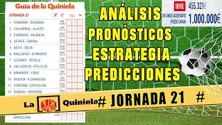 🔥 LA QUINIELA JORNADA 21 ✅ POR  LIGA PRONOSTICOS DEPORTIVOS PARA ESTA SEMANA