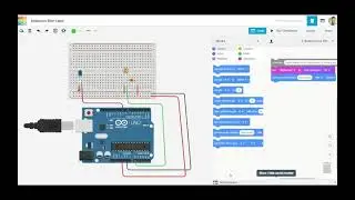 Arduino Online Lesson 3: LED brightness with Photoresistor Light Sensor using Tinkercad Circuits.