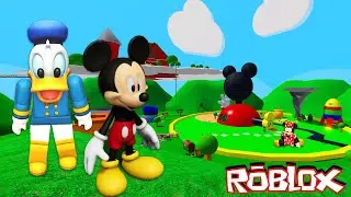 We Explore the BIGGEST Mickey Mouse Town in Roblox