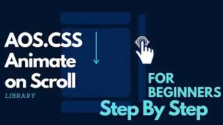 How To Use AOS.CSS  Animate on Scroll For Beginners | Step By Step| Vishweb Design