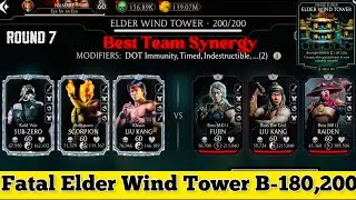 Fatal Elder Wind Tower Battle 200 & 180 Fight + Rewards MK Mobile
