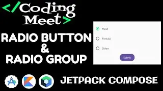 How to Implement Radio Button and Radio Group in Jetpack Compose |  Android Studio Kotlin Tutorial