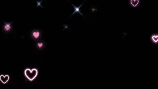 Pink Neon Heart Bokeh Black Screen Video No Copyright Free video Free music NP Creative green screen