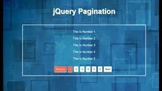 Jquery Pagination Tutorial, Pagination Jquery Example Code