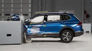 2018 Volkswagen Tiguan driver-side small overlap IIHS crash test