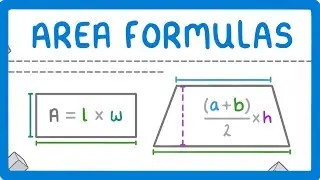 GCSE Maths - How to Find the Area of Rectangles, Parallelograms, Triangles and Trapeziums #105