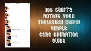 iOS Swift3 Rotate your TableView Cells! Simple Core Animation Guide