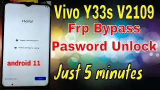 vivo y33s frp bypass android 11 |  google account remove v2109 | gsm indus