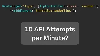 Laravel API Rate Limiting: Default and Custom Throttle