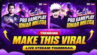 Make This Viral 🔥 Live Stream Thumbnail for BGMI / PUBG | How to Make Live Stream Thumbnail for BGMI