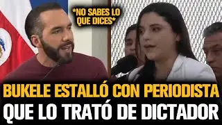 BUKELE ESTALLÓ CONTRA PERIODISTA FEMINISTA QUE LO TRATÓ DE DICTADOR