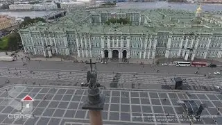 Аэросъемка Дворцовой площади (Санкт-Петербург)