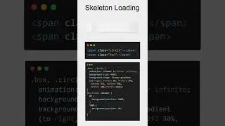 Skeleton Loading Animation in HTML CSS