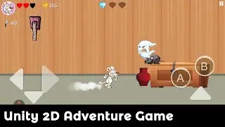 Mouse Adventure 2D - Complete Unity Game | Unity 2D Adventure Game