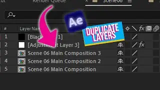 Duplicate Layer In After Effects 2022 #shorts #aftereffects