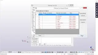 Filtering Tool -  Import and export model phases