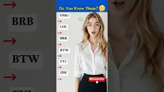 📌 Text Abbreviations You Must Know | Common Internet Shortcuts | #shorts