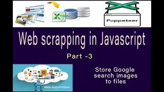 Web scrapping java-script | Search save images
