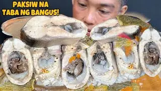 Paksiw na TABA ng BANGUS Mukbang Asmr | Filipino Food Mukbang Philippines