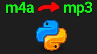 How to Convert m4a to mp3 in Python